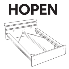 IKEA HOPEN Bed Frame Replacement Parts