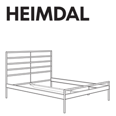 IKEA HEIMDAL Bed Frame Hardware - IKEA Replacement Parts for Assembling IKEA Beds