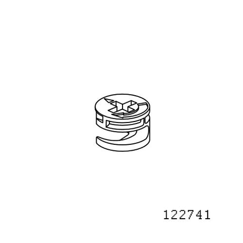 thumbnail interactive-video image 1 of IKEA Cam Lock Nuts – Part #103114 (4 Pack) – NEW Metal Silver 1 of 2