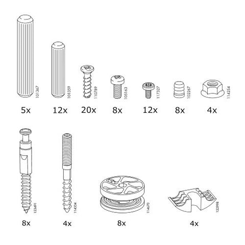 IKEA MALM Bed Frame HIGH Bed Replacement Parts