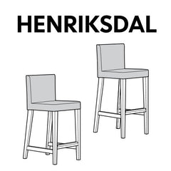 IKEA HENRIKSDAL Barstool Replacement Parts