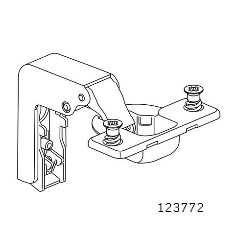 SCURVA | Corner Hinge w/ Hinge Plate #123772