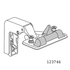 Slow Stop Corner w/ Hinge Plate #123746