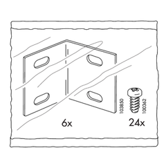 IKEA ADEL L Bracket (IKEA #103850)