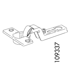 IKEA Rakke Door Hinge Set (IKEA Part #109337 and #109221)