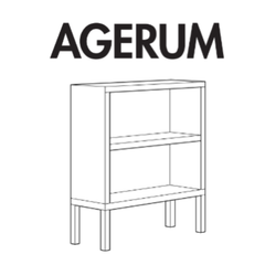 IKEA AGERUM Book Case Replacement Parts