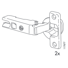 IKEA Besta Hinge Set