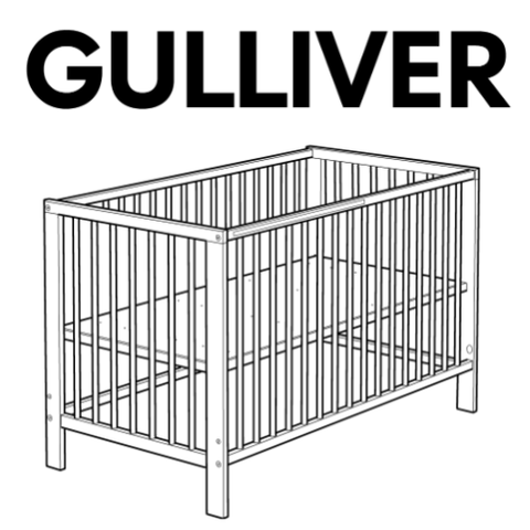 IKEA GULLIVER Crib Replacement Parts