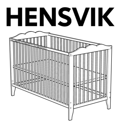 IKEA HENSVIK Crib Replacement Parts FurnitureParts