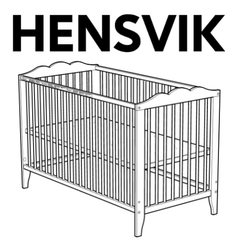 IKEA HENSVIK Crib Replacement Parts