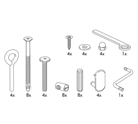 IKEA HENSVIK Crib Replacement Parts