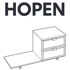 IKEA HOPEN Bedside Table Replacement Parts