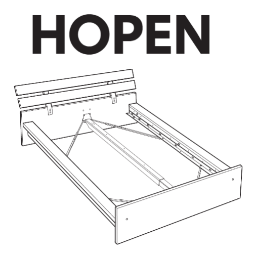 Hopen cheap ikea bed