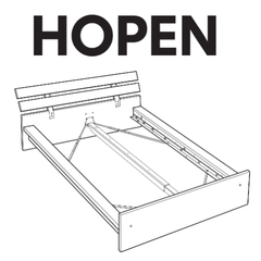 IKEA HOPEN Bed Frame Replacement Parts FurnitureParts