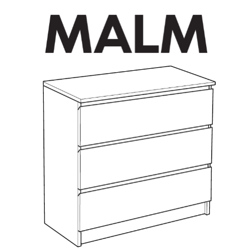 IKEA MALM Dresser Replacement Parts FurnitureParts