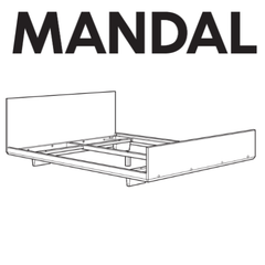 IKEA MANDAL Bed Frame Replacement Parts
