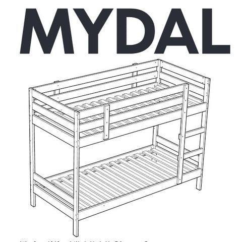 IKEA MYDAL Bunk Bed Replacement Parts