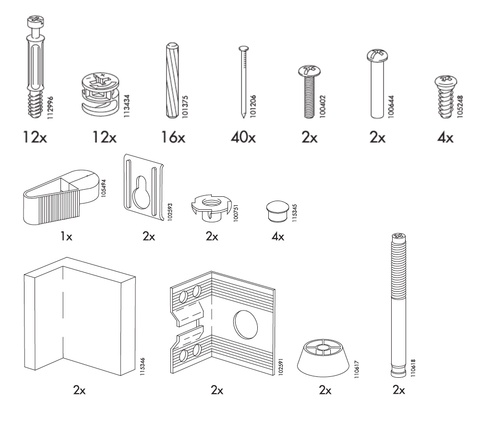 IKEA PAX Wardrobe Replacement Parts