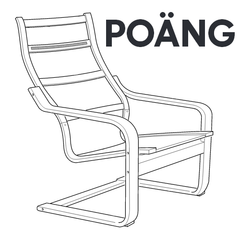 (FurnitureParts.com) IKEA POANG Chair Replacement Parts All Models