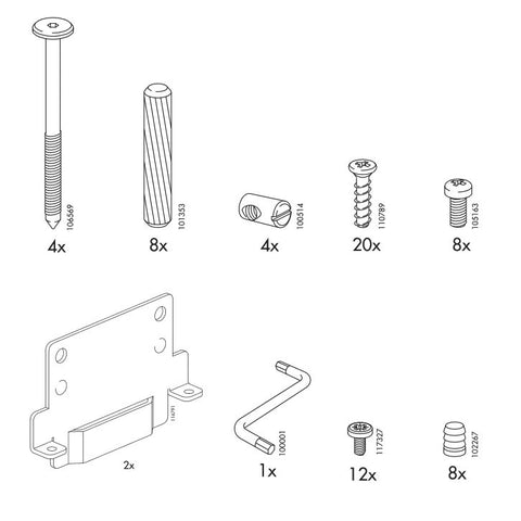 IKEA RAMBERG Bed Frame Replacement Parts