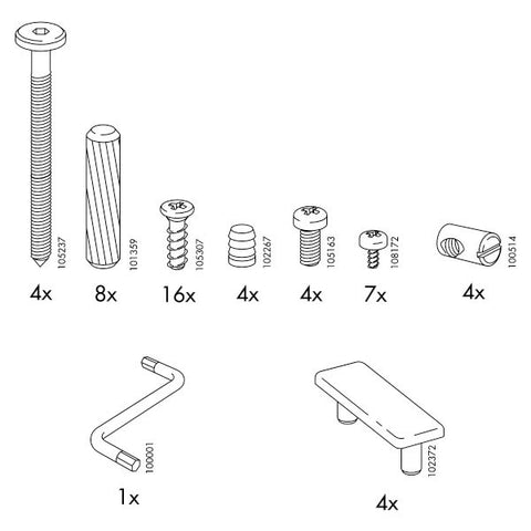 IKEA ROBIN Bed Frame Replacement Parts