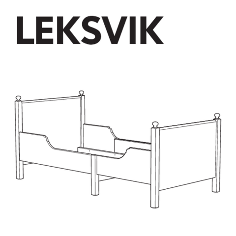 LEKSVIK EXT  Bedframe Replacement Parts