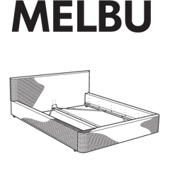 MELBU Bedframe Replacement Parts