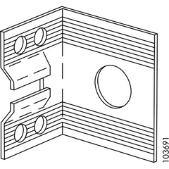 Wall Mount Bracket - White Cover Set (X 2) (IKEA Part #103691)