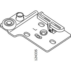 Pax Sliding Door Wheel Bracket (Left) (IKEA Part #124335)