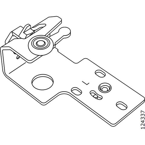 Pax Sliding Door Wheel Bracket (Left) (IKEA Part #124337)
