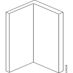 Sektion Wall-Mount Bracket Set - Black (IKEA Part #124518)