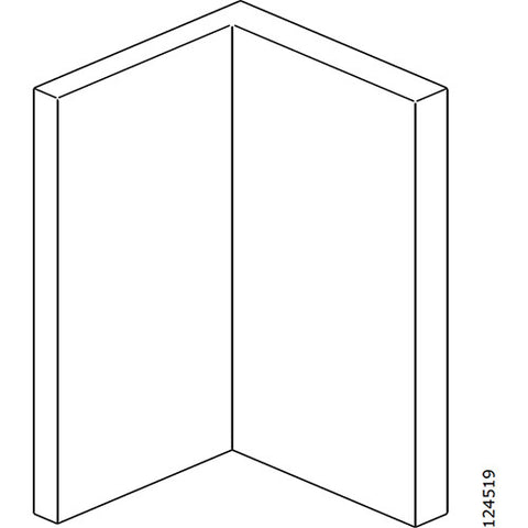 Sektion Wall-Mount Bracket Set - White (IKEA Part #124519)