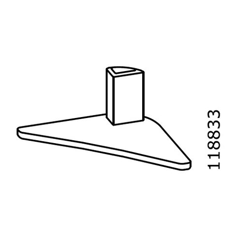 Godmorgdon - Plastic Corner Plug (Right) (IKEA Part #118833)