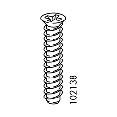 Flat Top Screws (IKEA Part #102138)