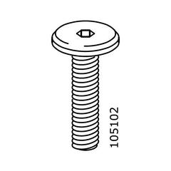 Flat Top Metric Screws (IKEA Part #105102)