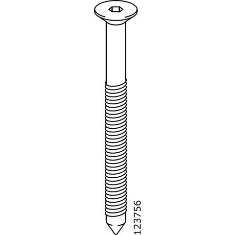Flat-Top Metric Screws (IKEA Part #123756)