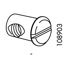 IKEA Cross Dowel Nut Sleeve – Part #100514 – 4 Pack – Metal, Silver