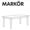 IKEA MARKOR Dining Table Replacement Parts