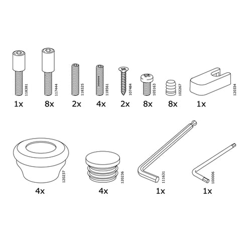 IKEA LEIRVIK Bed Frame Replacement Parts